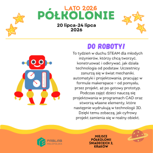 PÓŁKOLONIA LETNIA - TURNUS 2 (20.07-24.07.2026)